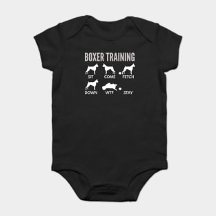 Boxer Training Boxer Dog Tricks Baby Bodysuit